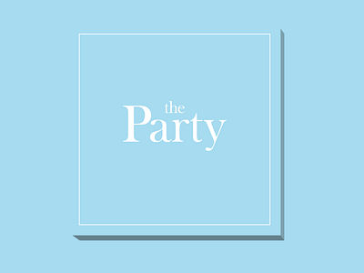 The Party logo blue logo brand identity branding design graphic design logo party logo vector