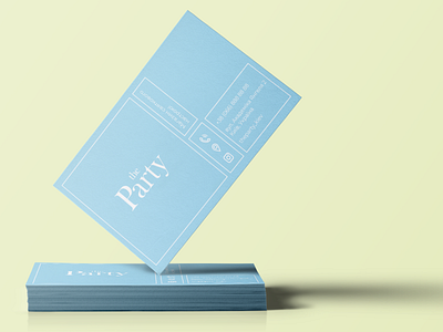 The Party B-card brand identity branding design graphic design logo vector