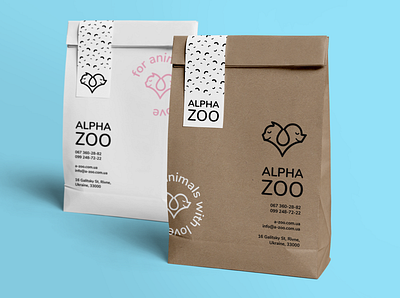 Alpha ZOO package brand identity branding design graphic design icon logo