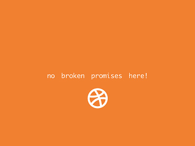 no broken promises clean design hello dribbble orange