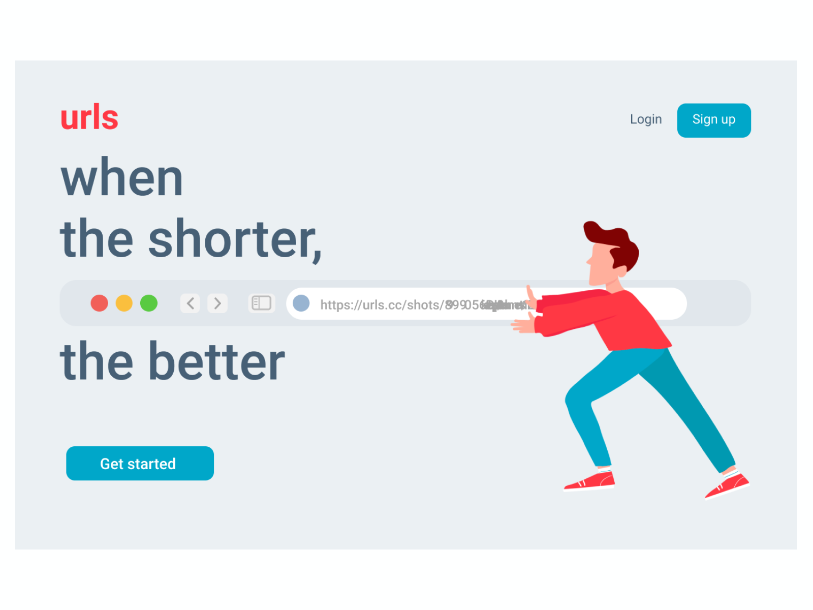 URL shortener by Natali Usevich on Dribbble