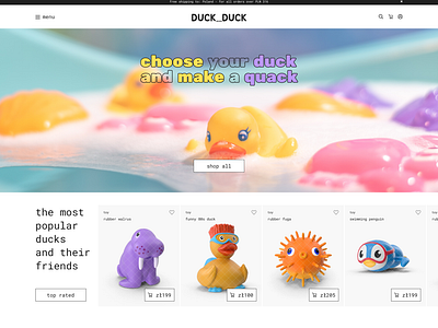 Site for the sale of rubber ducks