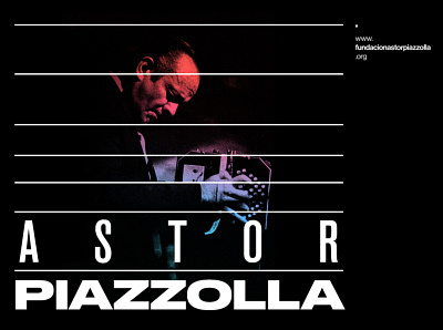 Astor Piazzolla - 100 años argentina branding branding design music piazzolla poster tango