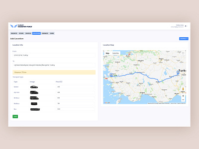 Transfers between airports and cities form maps ui ux design uidesign web desgin webdesig