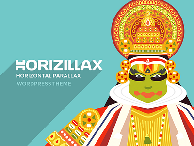 Horizillax Horizontal Parallax Wordpress Theme