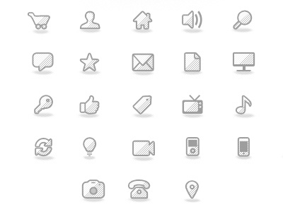 Textured Icons icon set icons texture textured
