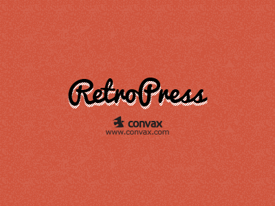 Retropress - Coming Soon! logo retro texture