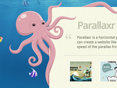 Parallaxr - coming soon! illustration octopus parallax webdesign