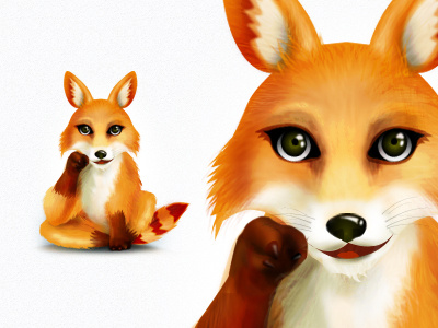Firefox - the full version design firefox illustration