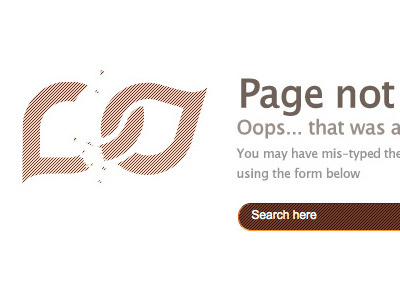 Page Not Found 404 design ui website