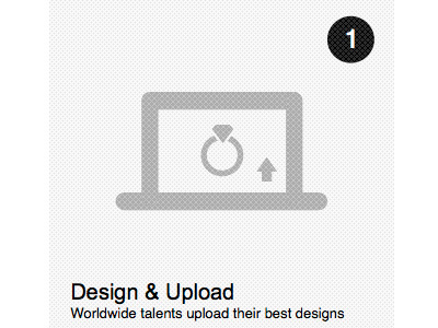 How it works - Step1 design illustration steps ui