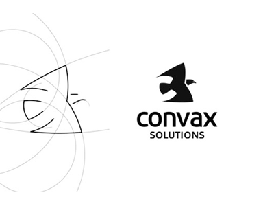 Convax Brand Identity Process convax design logo