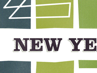 Early Art Direction; New Year newsletter