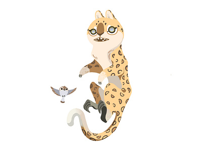 Amur Leopard animals design illustration