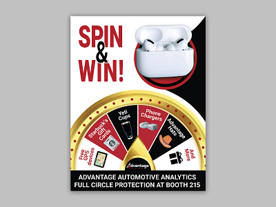 Spin 'n Win Flyer Design animation book cover branding design flyer graphic design illustration logo minimal spin spin n win flyer design typography ui win