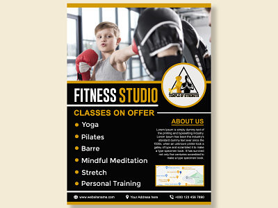 Fitness Flyer graphic design healthcare