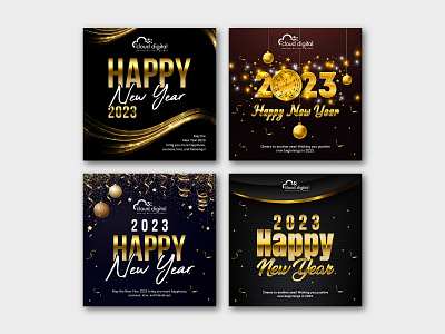 Free New Year Post Set 3 banner template free branding free banner free file free new year banner free new year template free newyear post banner free poster free psd free social media banner free template graphic design happy new year new year new year 2023 new year design new year free psd social media post