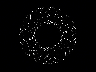 Playing with points black bw code generative points vector