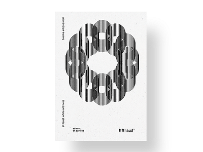 ffffraud™ generative design geometry poster poster design