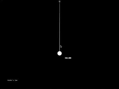 Hooke's law generative generative art math new media physics processing