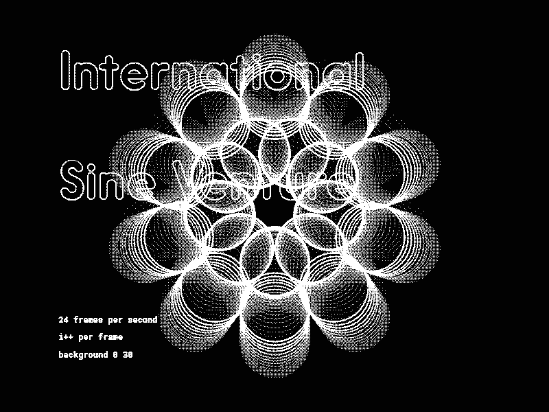 International Sine Venture trigonometry generative creative coding geometry coding animation gif processing