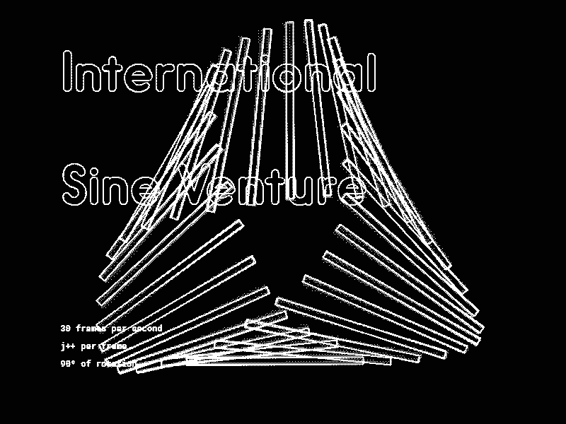 International Sine Venture animation coding creative coding generative geometry gif processing trigonometry
