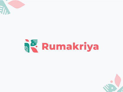 Rumakriya Logo branding bussiness community craft design logo micro platform