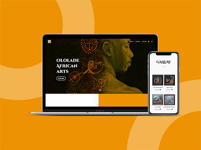 Ololade African Arts Website adobe photoshop adobe xd figma reactjs ui ux web design website website design