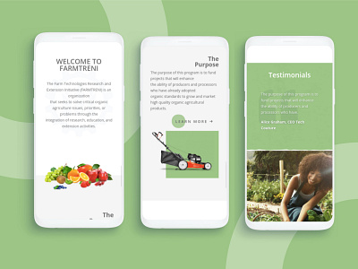 Agricultural Website (Mobile View) epowerng mobile mobile responsive mobile view web design website