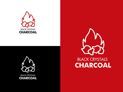 Logo Design for Black Crystals Charcoal brand brand identity branding branding and identity logo logo design