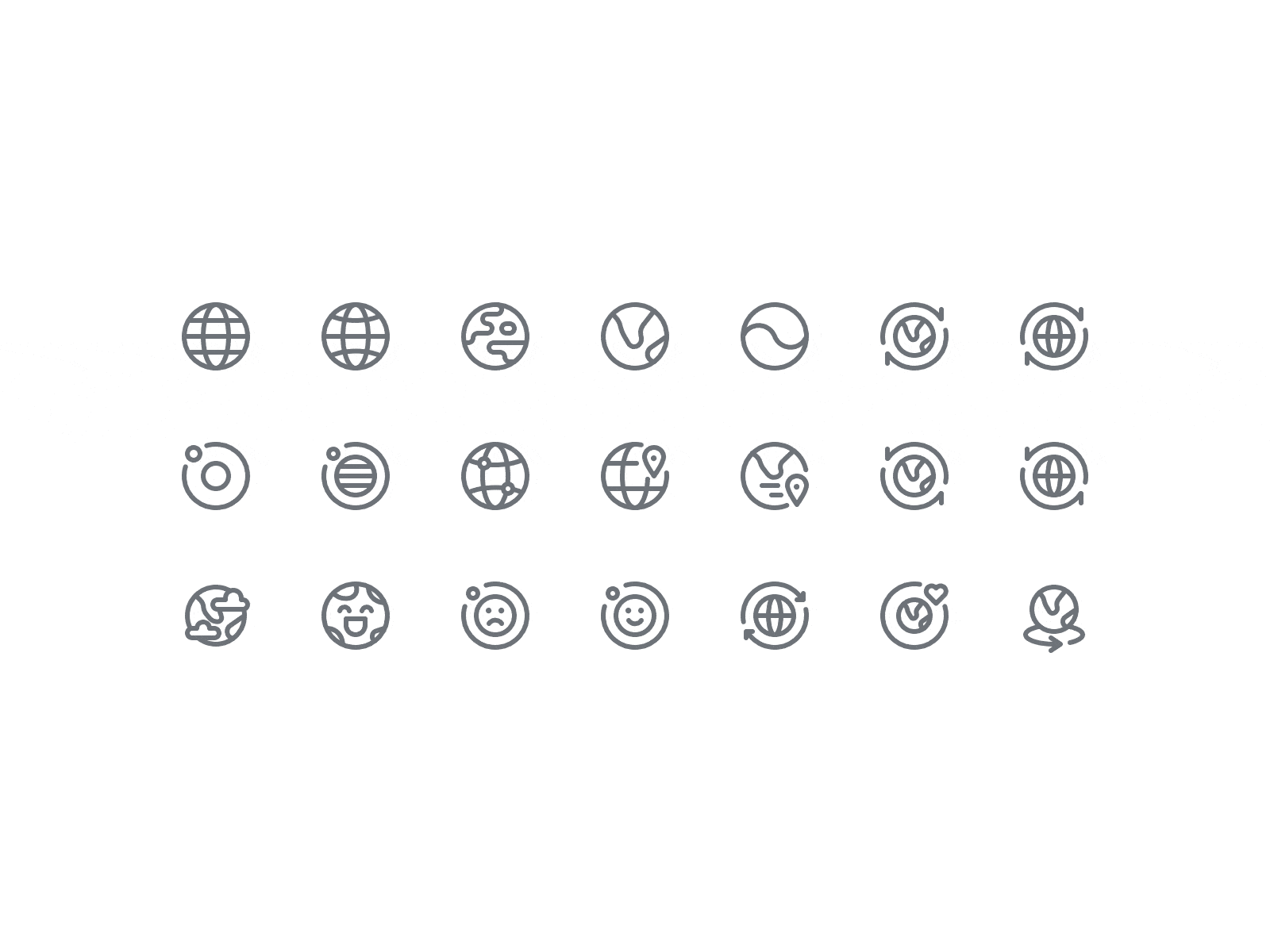 Earth's Rotation Day design icon ui vector