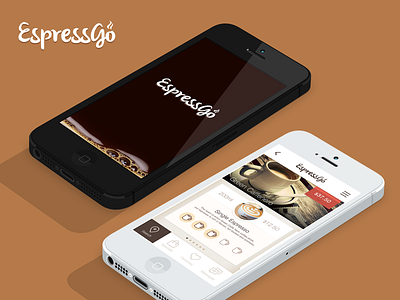 EspressGo branding design mobile app design mobile ui ui ux