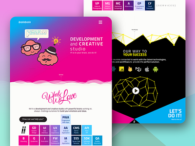 brainbrain landing page design landing landing design landing page ui ux web