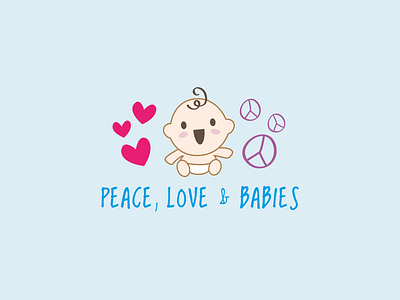 Peace, Love & Babies branding design illustration logo ui vector visual design visual identification visual identity