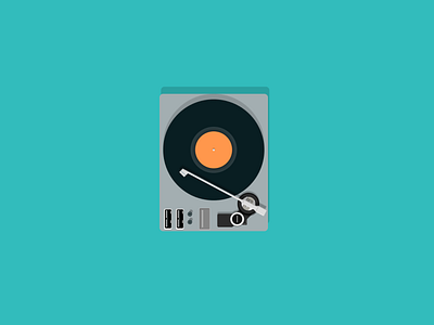 Retro record player