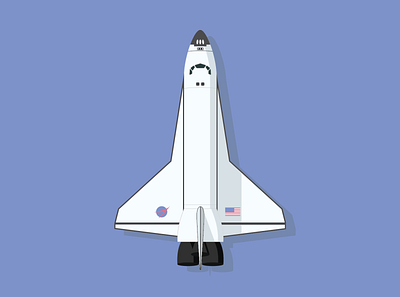 Space Shuttle design illustration vector