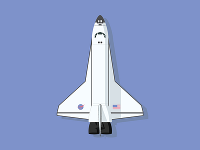 Space Shuttle design illustration vector