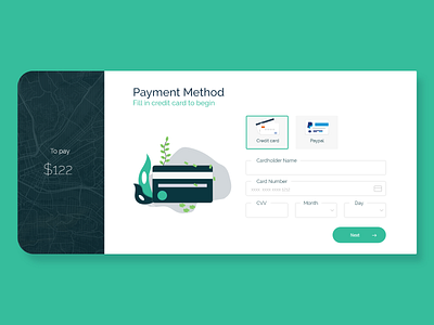 Daily UI Challenge - Day 2 app booking credit credit card checkout credit cards creditcard design form design form field payment payment app payment form payment method payments paypal ui