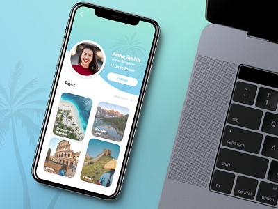 Daily UI Challenge - Day 6 app branding design mobile mobile app mobile app design profile profile design profile page profile ui travel app traveler trip trip app ui