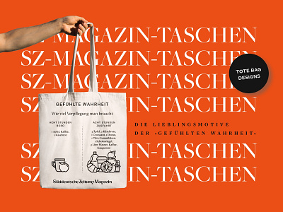 SZ Magazin – Tote Bag Designs branding design graphic design illustration infographic typography vector