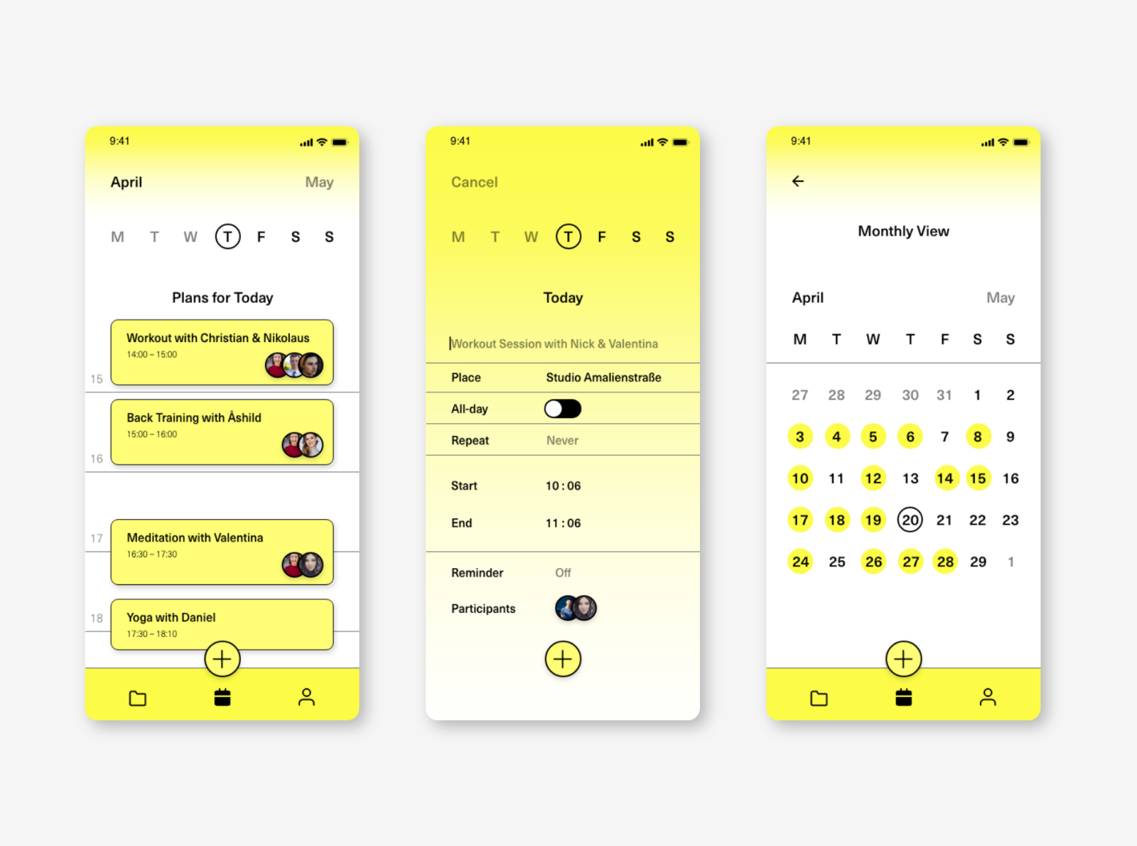 💪Workout Planner App by Sandra on Dribbble