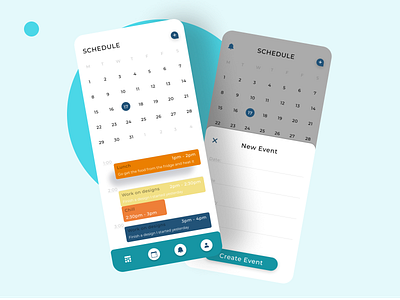 scheduler app ui