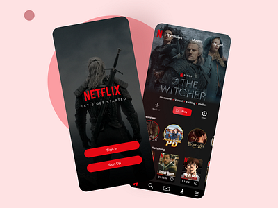 netflix app redesign ui