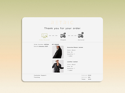 Daily UI | 017 - Email Receipt