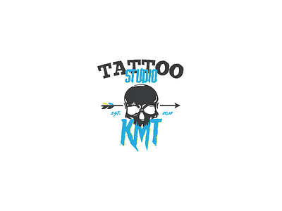 KMT Tattoo Studio adobe illustrator adobe illustrator cc arrow design designer icon icon design icondesign illustration illustrator logo logo design logodesign logos skull studiologo typography vector