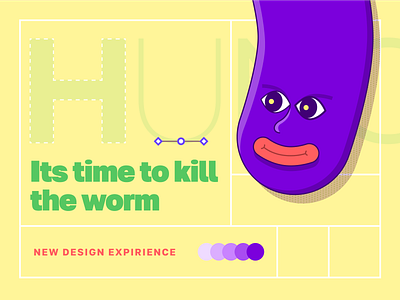 2020 design expirience face figma flat header hero illustration sticker worm