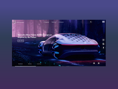 Mercedes Benz AVTR concept car branding css3 design dribble html5 javascript ui ui ux ui ux design uidesign uxdesign web webdesign webdesigner webdeveloper webdevelopment website