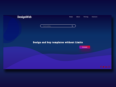 Landing page design