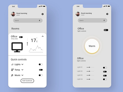 Daily UI Challenge | Home automation UI