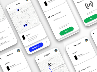 Hello Dribbberls | Find my device minimal app design